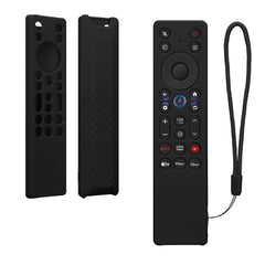 kwmobile Hülle Fernbedienung kompatibel mit TCL TCL RC923A FMB1 / RC813A FMB1 Hülle - Silikon Case für TV Zubehör in Schwarz Schwarz