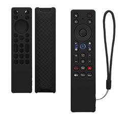 kwmobile Hülle Fernbedienung kompatibel mit TCL TCL RC923A FMB1 / RC813A FMB1 Hülle - Silikon Case für TV Zubehör in Schwarz Schwarz
