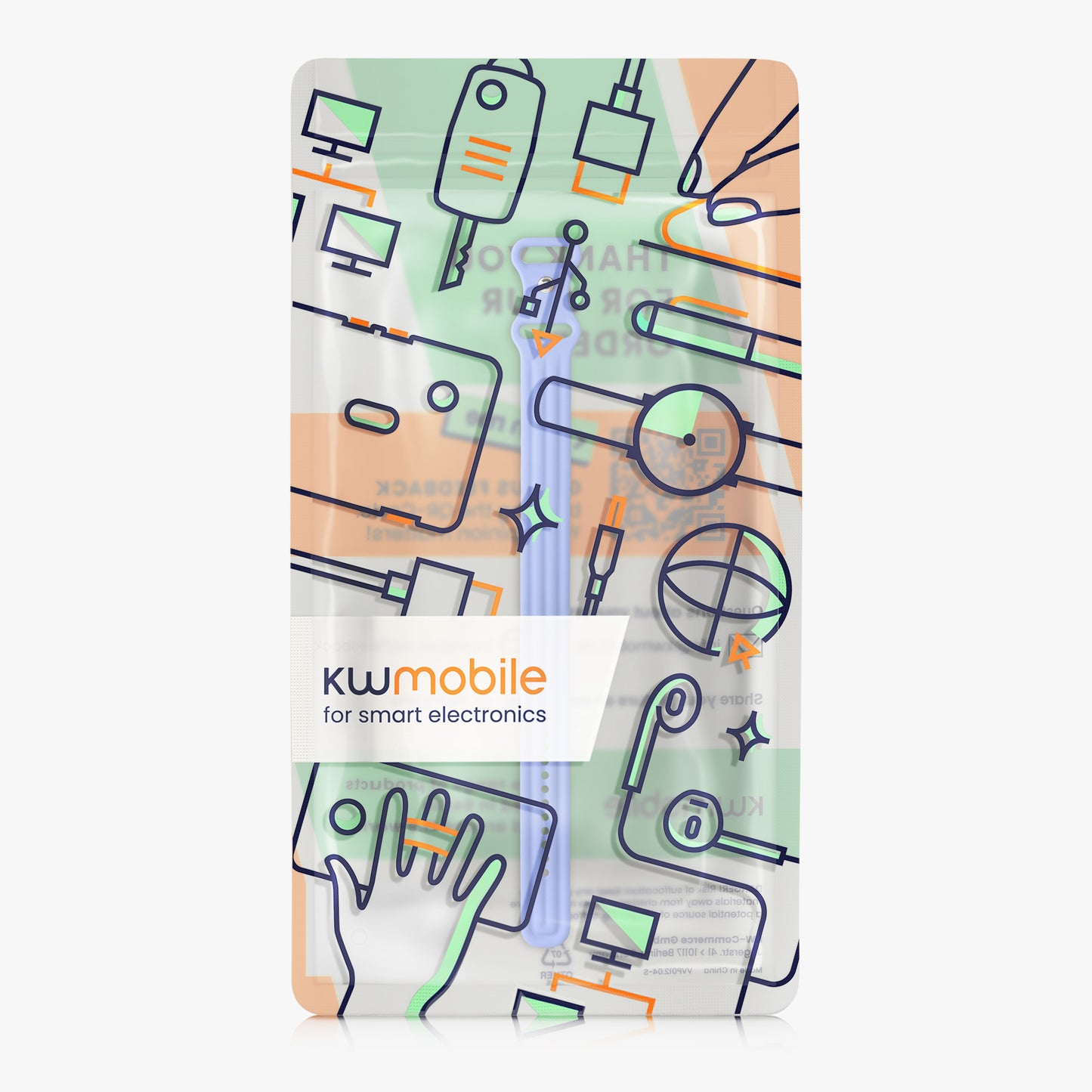 kwmobile Silikon Uhrenarmband für Google Fitbit Air Armband - Ersatzarmband für Fitnesstracker - Wechselarmband Smartwatch - Blau Blau
