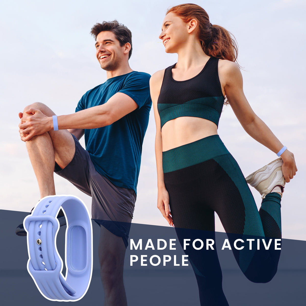 kwmobile Silikon Uhrenarmband für Google Fitbit Air Armband - Ersatzarmband für Fitnesstracker - Wechselarmband Smartwatch - Blau Blau