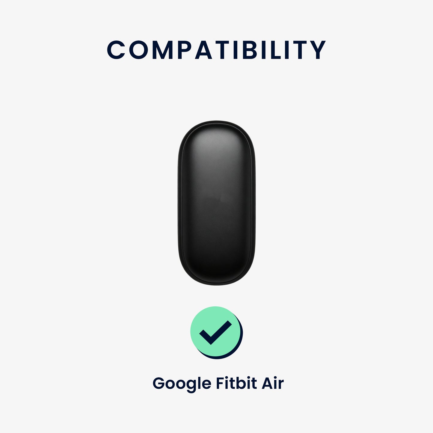 kwmobile Silikon Uhrenarmband für Google Fitbit Air Armband - Ersatzarmband für Fitnesstracker - Wechselarmband Smartwatch - Blau Blau