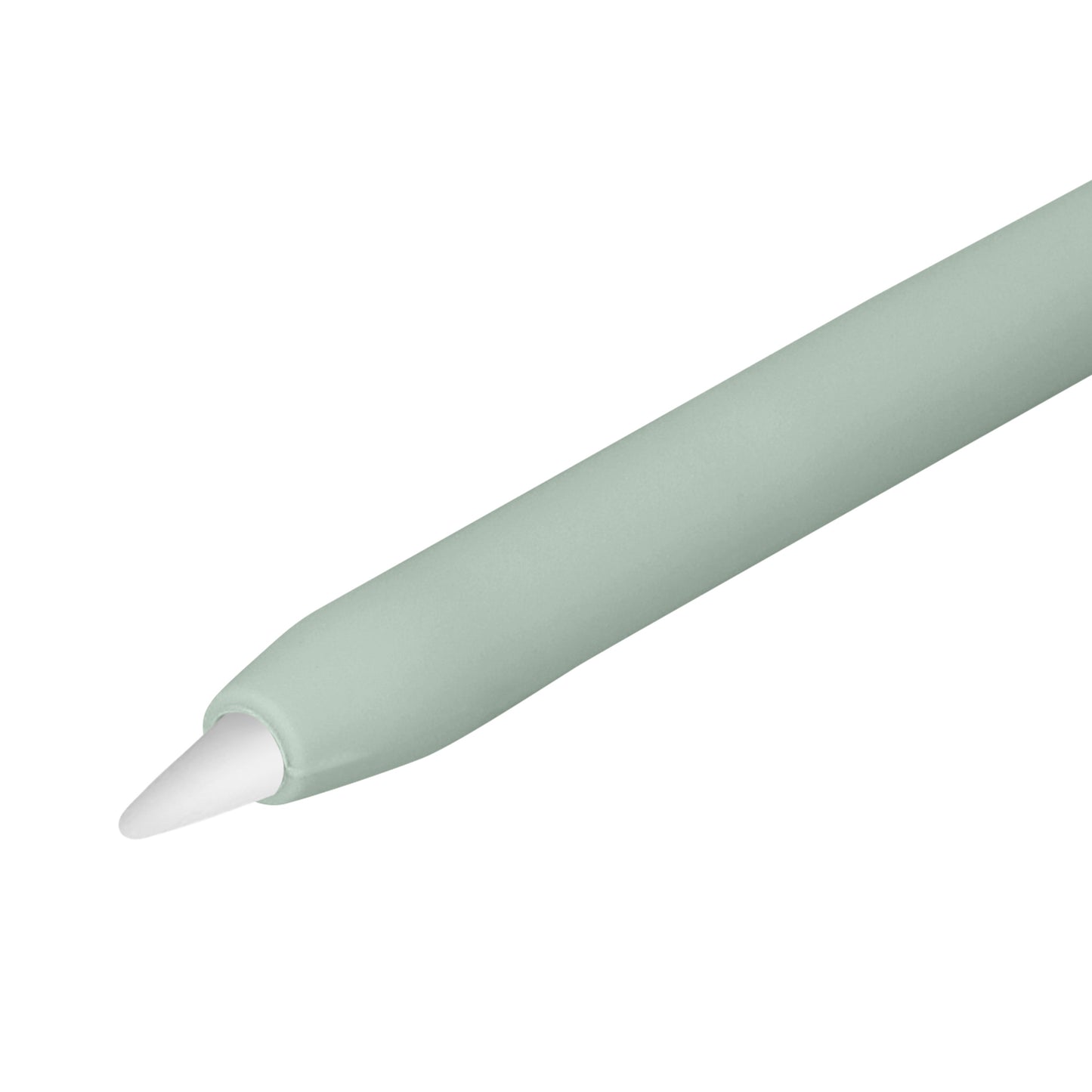 kwmobile Schutzhülle kompatibel mit Apple Pencil Pro / Pencil 2 - Hülle Stift Silikon Case - Schutz Abdeckung Ladeanschluss - Pastellgrün Pastellgrün