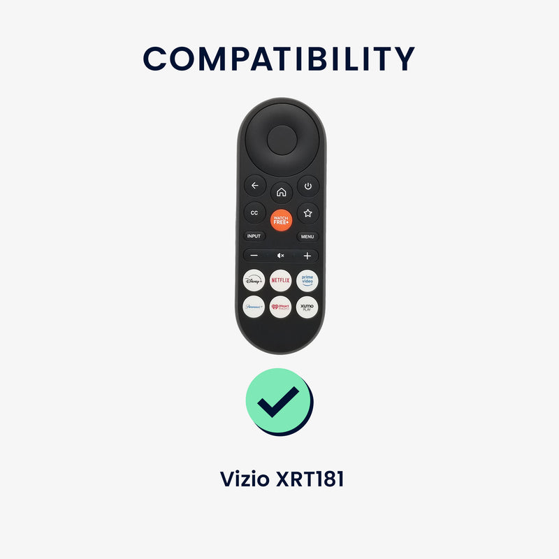 kwmobile Hülle Fernbedienung kompatibel mit Vizio XRT181 Hülle - Silikon Case für TV Zubehör in Schwarz Schwarz