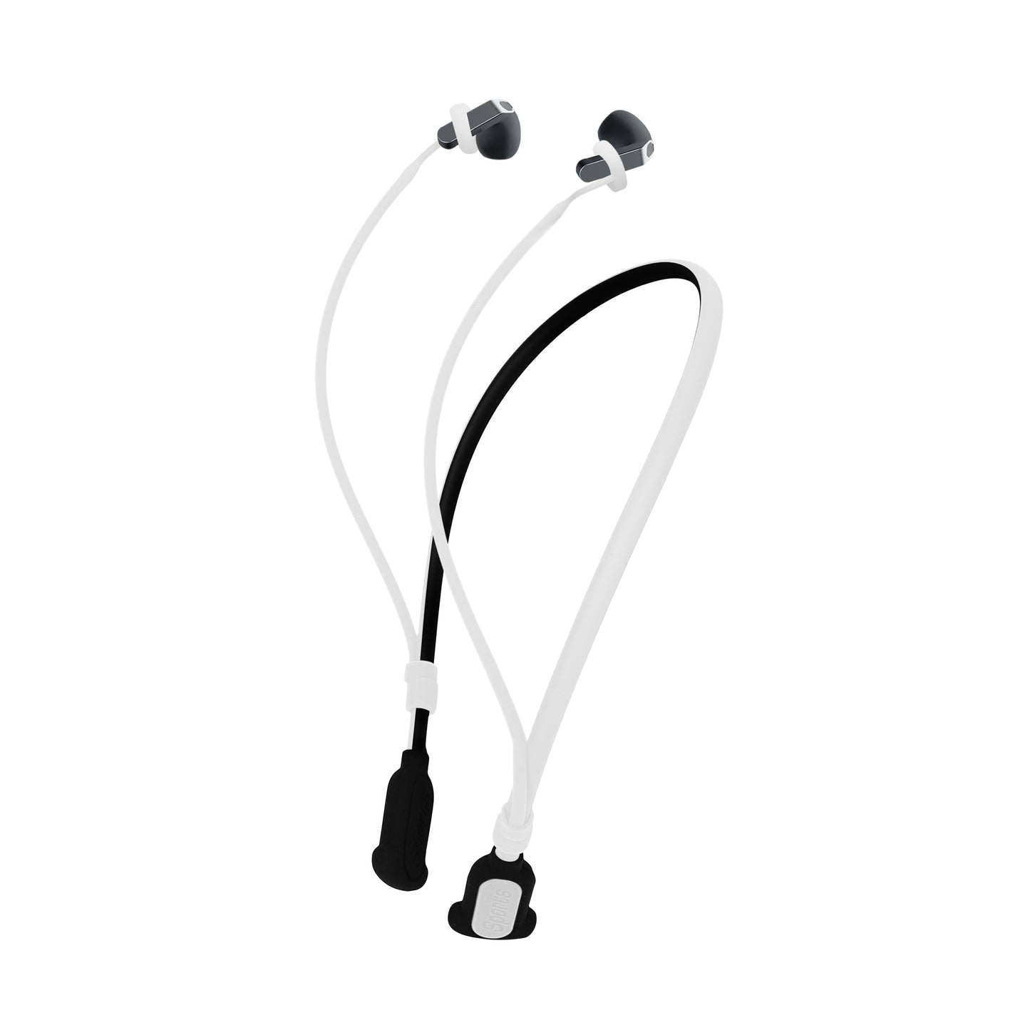 kwmobile Silikon Halteband für Samsung Galaxy Buds 4 / Galaxy Buds 4 Pro Halterung Jogging - in-Ear Headphones Band Strap - Kopfhörer Zubehör - Weiß Schwarz Weiß