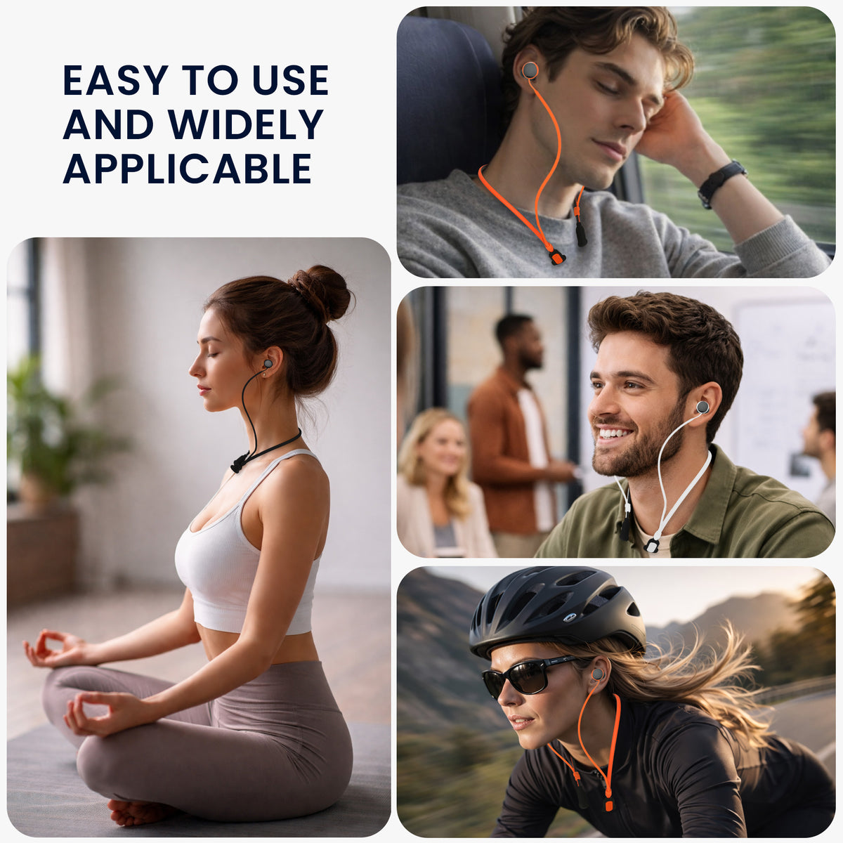kwmobile Silikon Halteband für Samsung Galaxy Buds 4 / Galaxy Buds 4 Pro Halterung Jogging - in-Ear Headphones Band Strap - Kopfhörer Zubehör - Schwarz Orange Schwarz