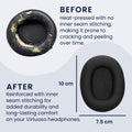 kwmobile 2x Ohr Polster für Skullcandy Hesh 540 / Hesh 360 Ohrpolster - Ersatz Ohrpolster - Kopfhörer Ersatzteile - Kopfhörer Ersatzpolster für Over Ear Headphones Schwarz