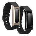 kwmobile 2x Hülle kompatibel mit Google Fitbit Air - Fitnesstracker Case Set Schwarz Silber - ohne Tracker Schwarz