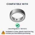 kwmobile 3x Smart Ring Protector kompatibel mit Oura Ring 5 - 10 11 12 13 Hülle - Weiches Silikon Case - Schutzhülle in Schwarz Dunkelgrau Dunkelblau Schwarz