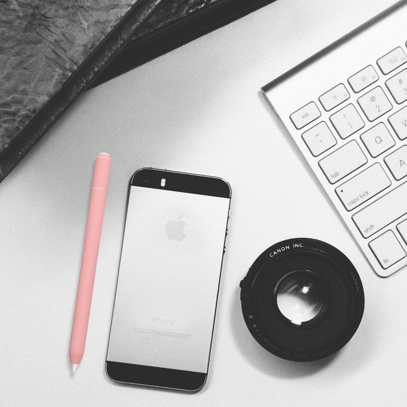 kwmobile Schutzhülle kompatibel mit Apple Pencil (USB-C) - Hülle Stift Silikon Case - Schutz Abdeckung Ladeanschluss - Altrosa Altrosa