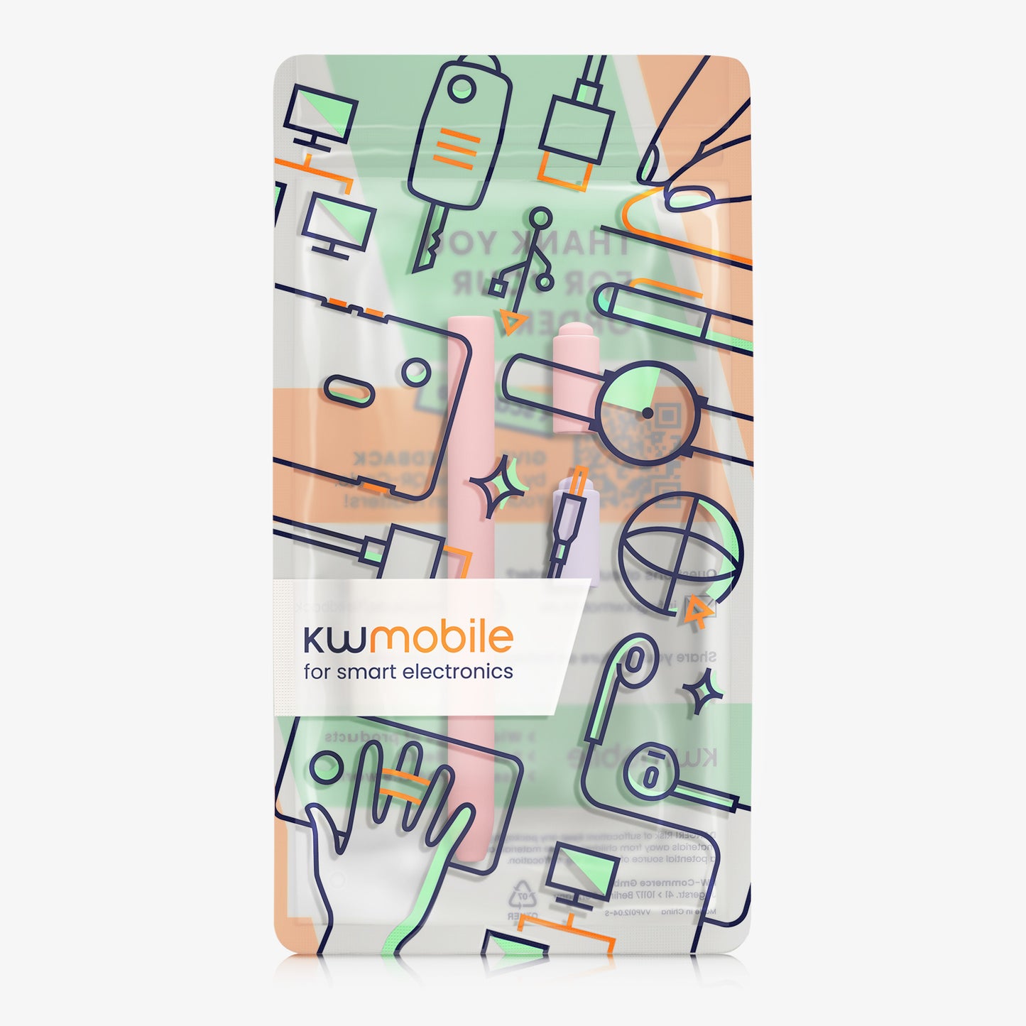 kwmobile Schutzhülle kompatibel mit Apple Pencil (USB-C) - Hülle Stift Silikon Case - Schutz Abdeckung Ladeanschluss - Altrosa Altrosa