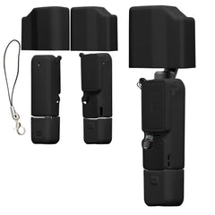 kwmobile Silikonhülle für DJI Osmo Pocket 4P Hülle - rutschfestes Cover aus Silikon für Action Cam - Schwarz Schwarz