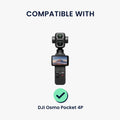 kwmobile Silikonhülle für DJI Osmo Pocket 4P Hülle - rutschfestes Cover aus Silikon für Action Cam - Schwarz Schwarz