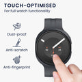 kwmobile 2x Schutzglas kompatibel mit Samsung Galaxy Watch 9 40mm Folie - Hart Glas Schutzfolie für Smartwatch - Displayschutz für Fitness Tracker Transparent Transparent