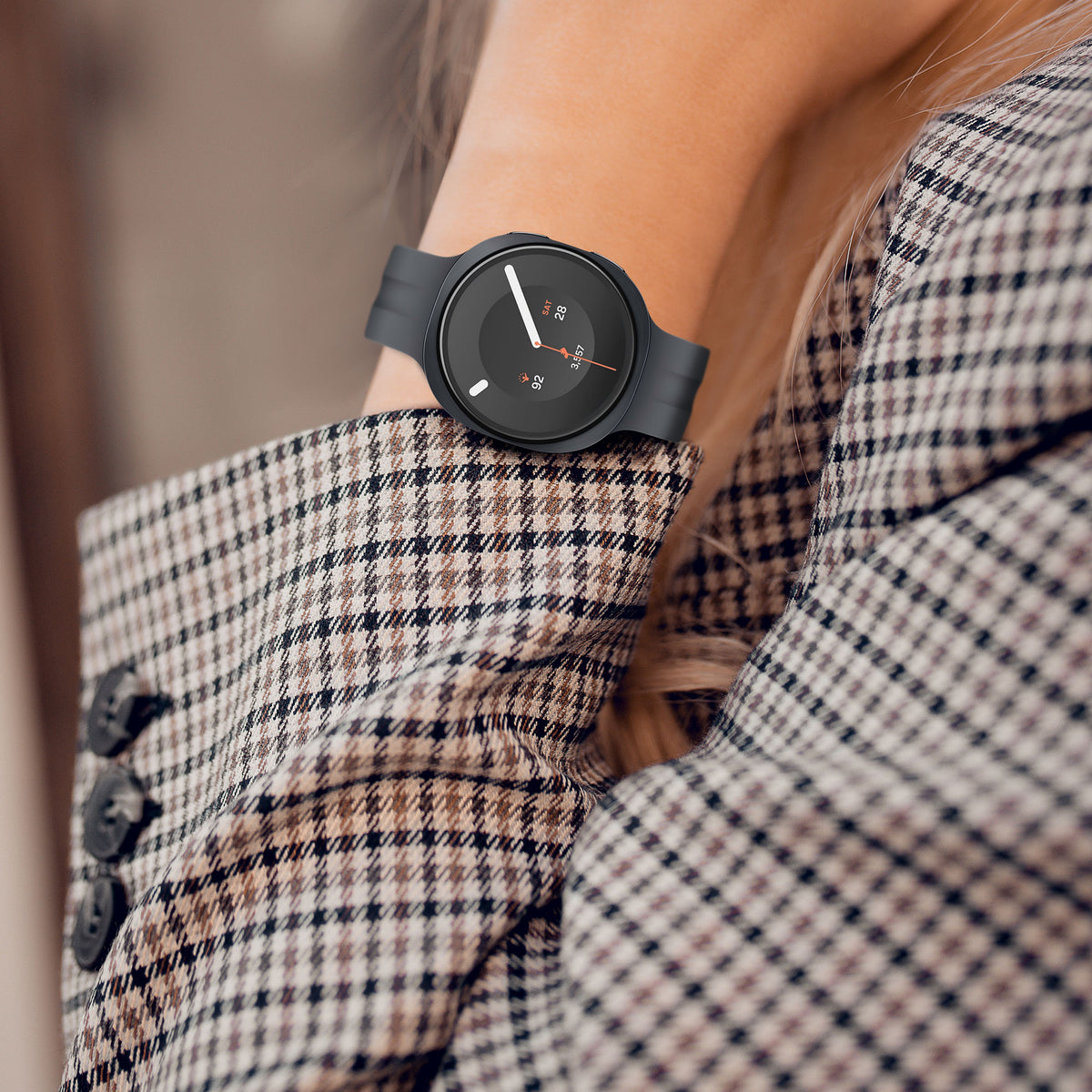 kwmobile 2x Schutzglas kompatibel mit Samsung Galaxy Watch 9 40mm Folie - Hart Glas Schutzfolie für Smartwatch - Displayschutz für Fitness Tracker Transparent Transparent