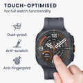 kwmobile 2x Schutzglas kompatibel mit Samsung Galaxy Watch Ultra 2 (2026) Folie - Hart Glas Schutzfolie für Smartwatch - Displayschutz für Fitness Tracker Transparent Transparent