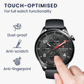 kwmobile 2x Schutzglas kompatibel mit Xiaomi Watch S5 46mm Folie - Hart Glas Schutzfolie für Smartwatch - Displayschutz für Fitness Tracker Transparent Transparent