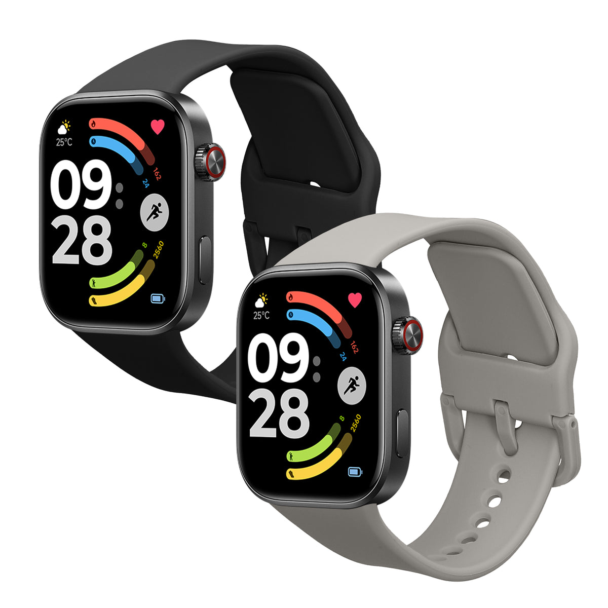 2x Xiaomi Redmi Watch 6 / Redmi Watch 5 Silikon Ersatzarmband