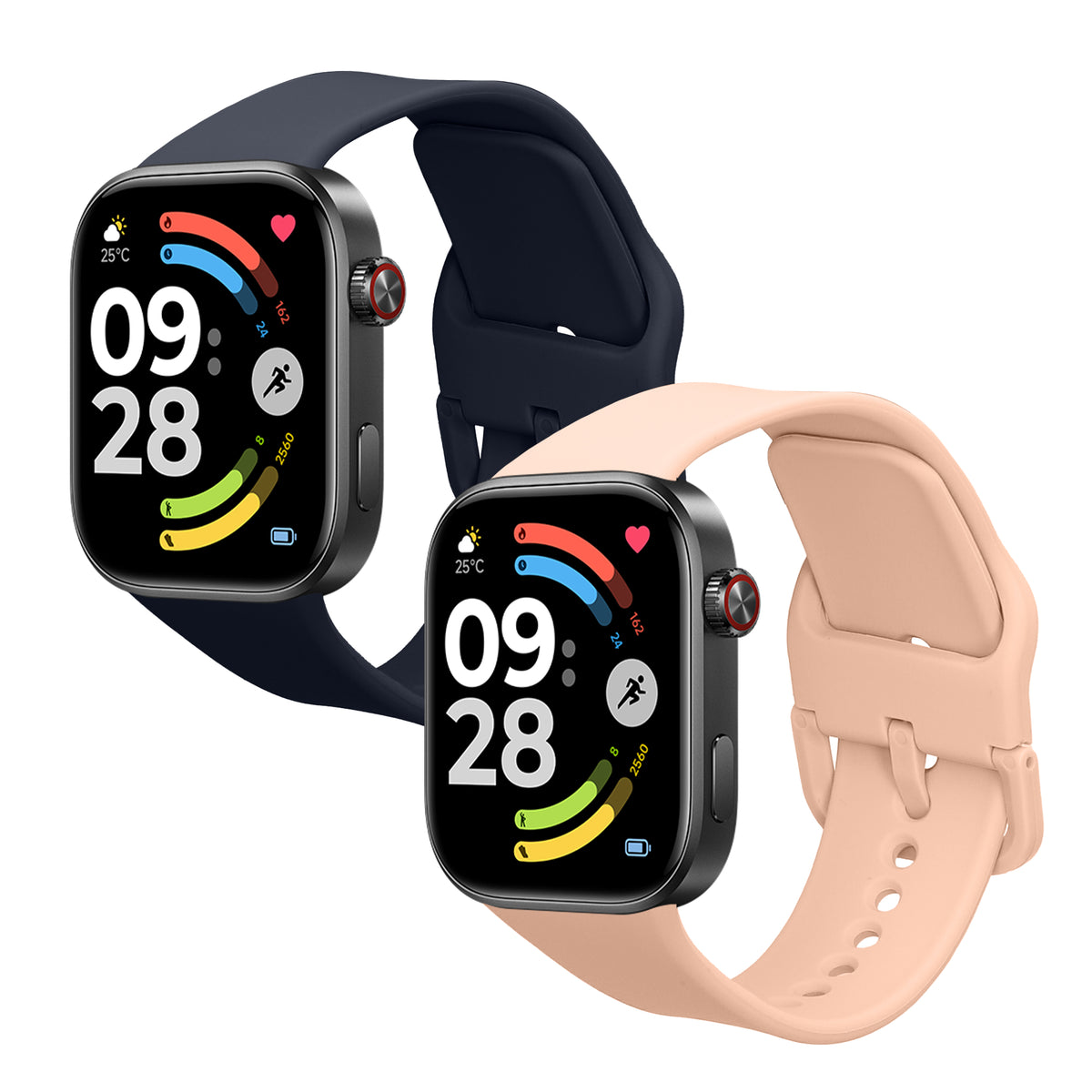 2x Xiaomi Redmi Watch 6 / Redmi Watch 5 Silikon Ersatzarmband
