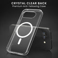 Oakshield Transparent Case für Google Pixel 10a Hülle - Crystal Clear Handyhülle mit Anti-Vergilbung & 9H Glas Displayschutz - kompatibel mit MagSafe - Transparent Weiß Transparent