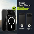 Oakshield Transparent Case für Apple iPhone 17 Pro Max Hülle - Crystal Clear Handyhülle mit Anti-Vergilbung & 9H Glas Displayschutz - kompatibel mit MagSafe - Transparent Weiß Transparent
