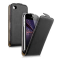 kwmobile Schutzhülle kompatibel mit Apple iPhone 4 / 4S - Hülle Handy - Flip Case Handyhülle Schwarz Schwarz  