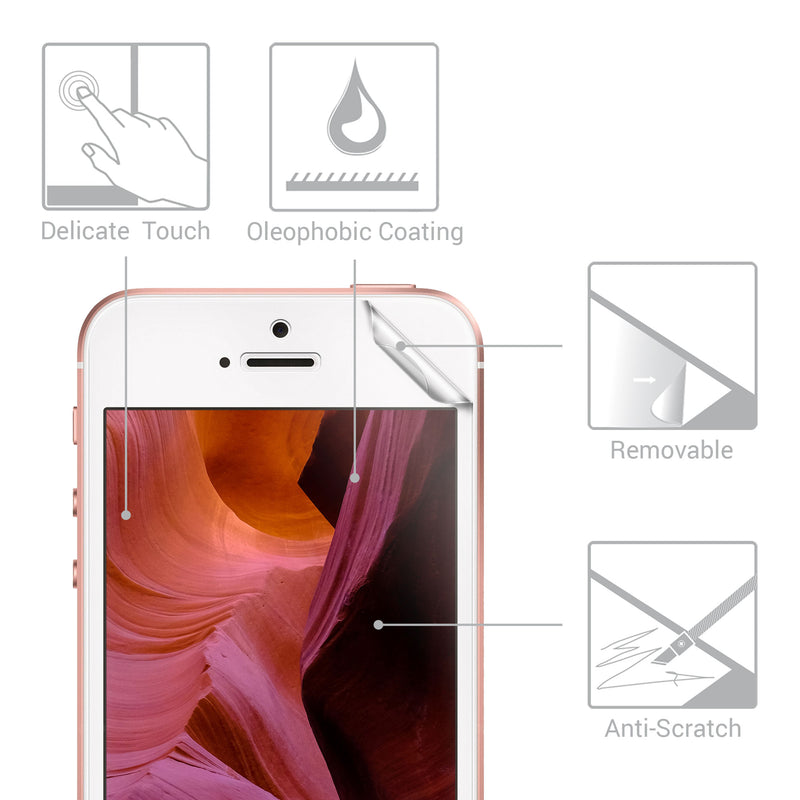 Displayschutzfolie matt kompatibel mit Apple iPhone SE (1.Gen 2016) / iPhone 5 / iPhone 5S