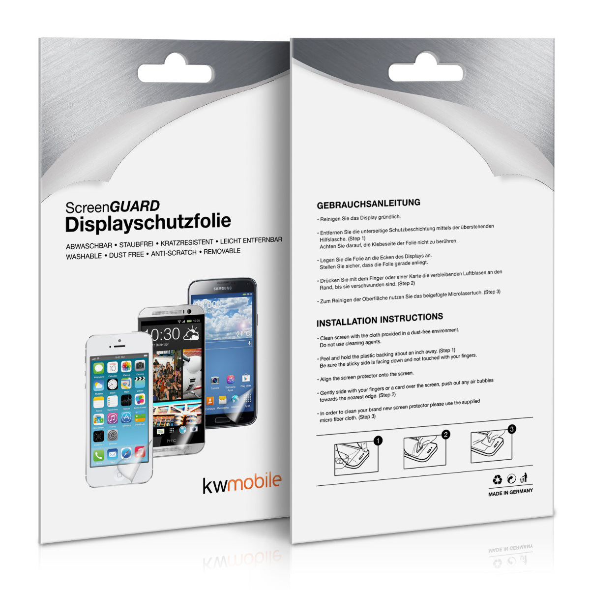 6x Folie kristallklar für Apple iPhone SE (1.Gen 2016) / iPhone 5 / iPhone 5S