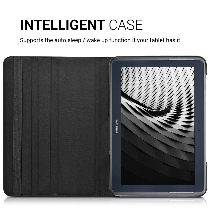 kwmobile Schutzhülle kompatibel mit Samsung Galaxy Note 10.1 N8000 / N8010 - Hülle 360° Tablet Cover Case