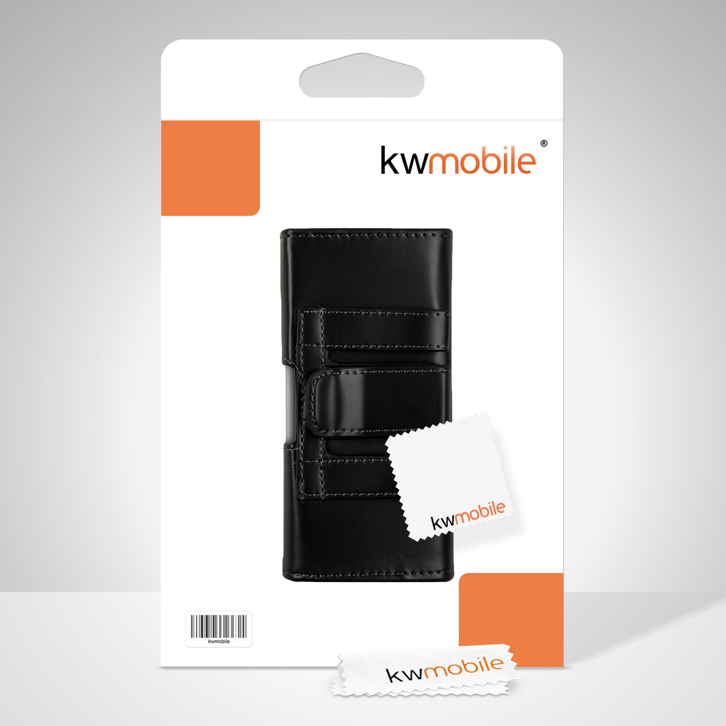 kwmobile Gürteltasche Hülle für Handys mit Gürtelclip - 13,2 x 6,5 x 1,3 cm Kunstleder Gürtel Case mit Gürtelschlaufe