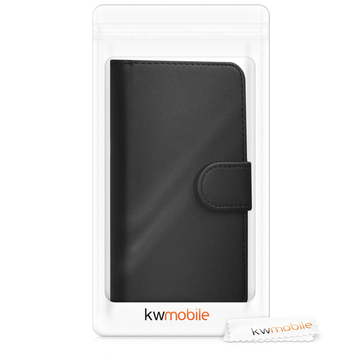 Kunstleder Hülle für Samsung Galaxy S4 Mini Schwarz
