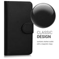 Kunstleder Hülle für Samsung Galaxy S4 Mini Schwarz