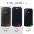 Kunstleder Hülle für Samsung Galaxy S4 Mini Schwarz