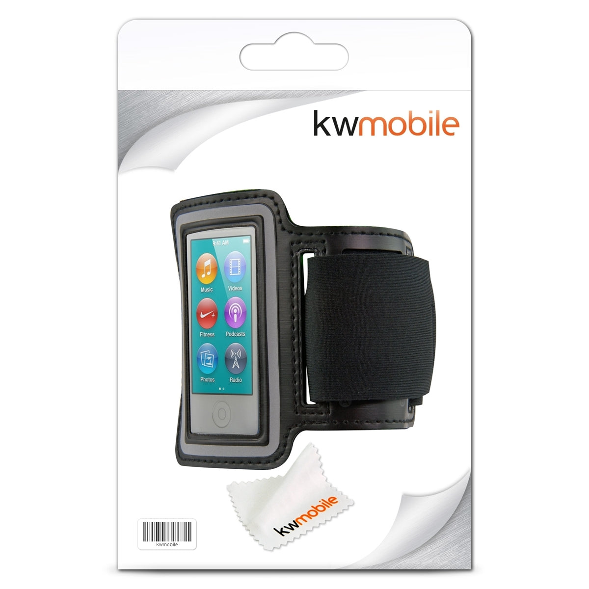 kwmobile Sport Armband kompatibel mit Apple iPod Nano 7 - mit Schlüsselfach - Sport Armtasche 19 - 35 cm Innenmaße