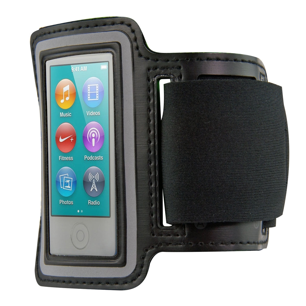 kwmobile Sport Armband kompatibel mit Apple iPod Nano 7 - mit Schlüsselfach - Sport Armtasche 19 - 35 cm Innenmaße