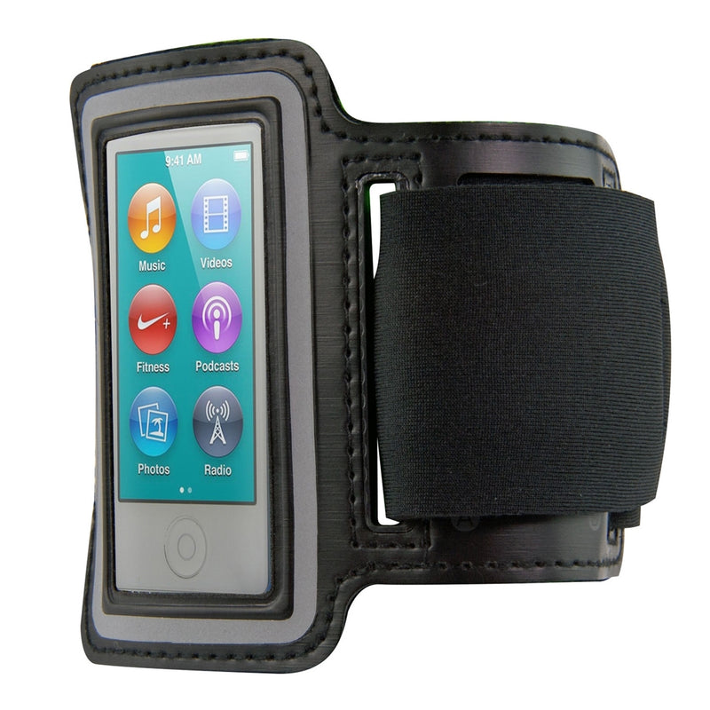 kwmobile Sport Armband kompatibel mit Apple iPod Nano 7 - mit Schlüsselfach - Sport Armtasche 19 - 35 cm Innenmaße