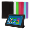 kwmobile Hülle kompatibel mit Lenovo IdeaTab S6000 - Slim Tablet Cover Case Schutzhülle mit Ständer Schwarz Schwarz  