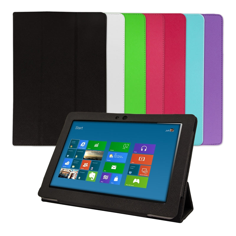 kwmobile Hülle kompatibel mit Lenovo IdeaTab S6000 - Slim Tablet Cover Case Schutzhülle mit Ständer Schwarz Schwarz  