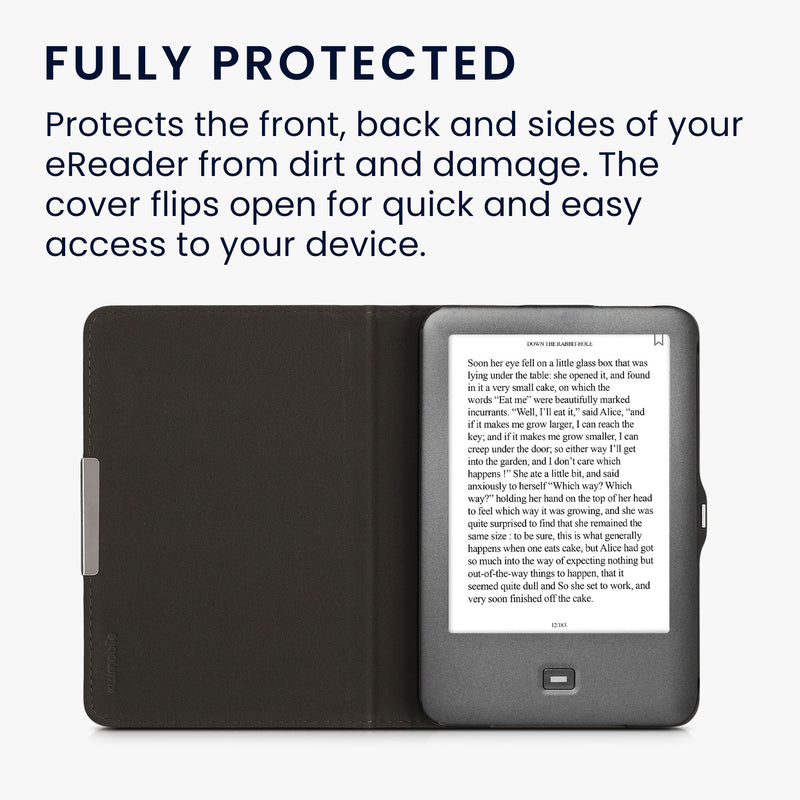 kwmobile Klapphülle kompatibel mit Tolino Shine (2013) Hülle - eReader Case - Cover
