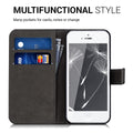 kwmobile Wallet Case kompatibel mit Apple iPhone SE (1.Gen 2016) / iPhone 5 / iPhone 5S Hülle - Cover mit Ständer und Kartenfächern - Ranken Schmetterling