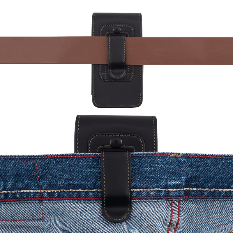 kwmobile Gürteltasche Hülle für Handys mit Gürtelclip - 13,5 x 6,9 cm Gürtel Case mit Gürtelschlaufe