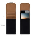 kwmobile Gürteltasche Hülle für Handys mit Gürtelclip - 13,5 x 6,9 cm Gürtel Case mit Gürtelschlaufe