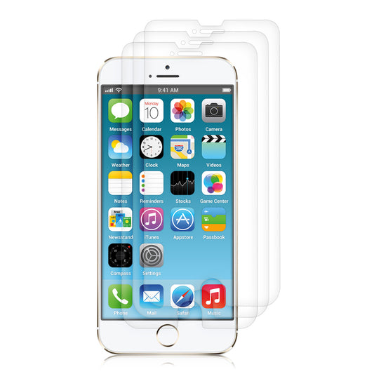 kwmobile 3x Folie matt kompatibel mit Apple iPhone 6 / 6S / 7 / 8 - Schutzfolie Displayschutz Displayfolie entspiegelt - kleiner als Display Transparent  