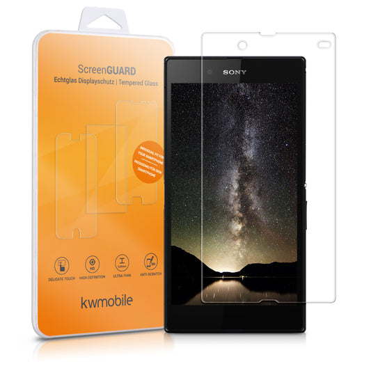 Glas Folie kompatibel mit Sony Xperia Z - Kristallklar - Displayschutz