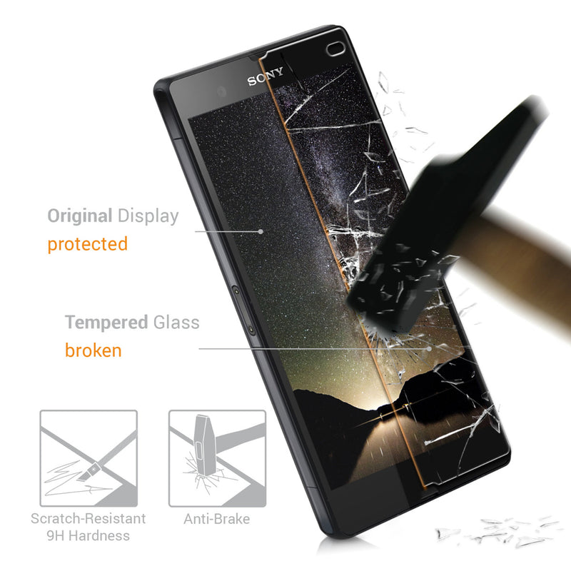 Glas Folie kompatibel mit Sony Xperia Z