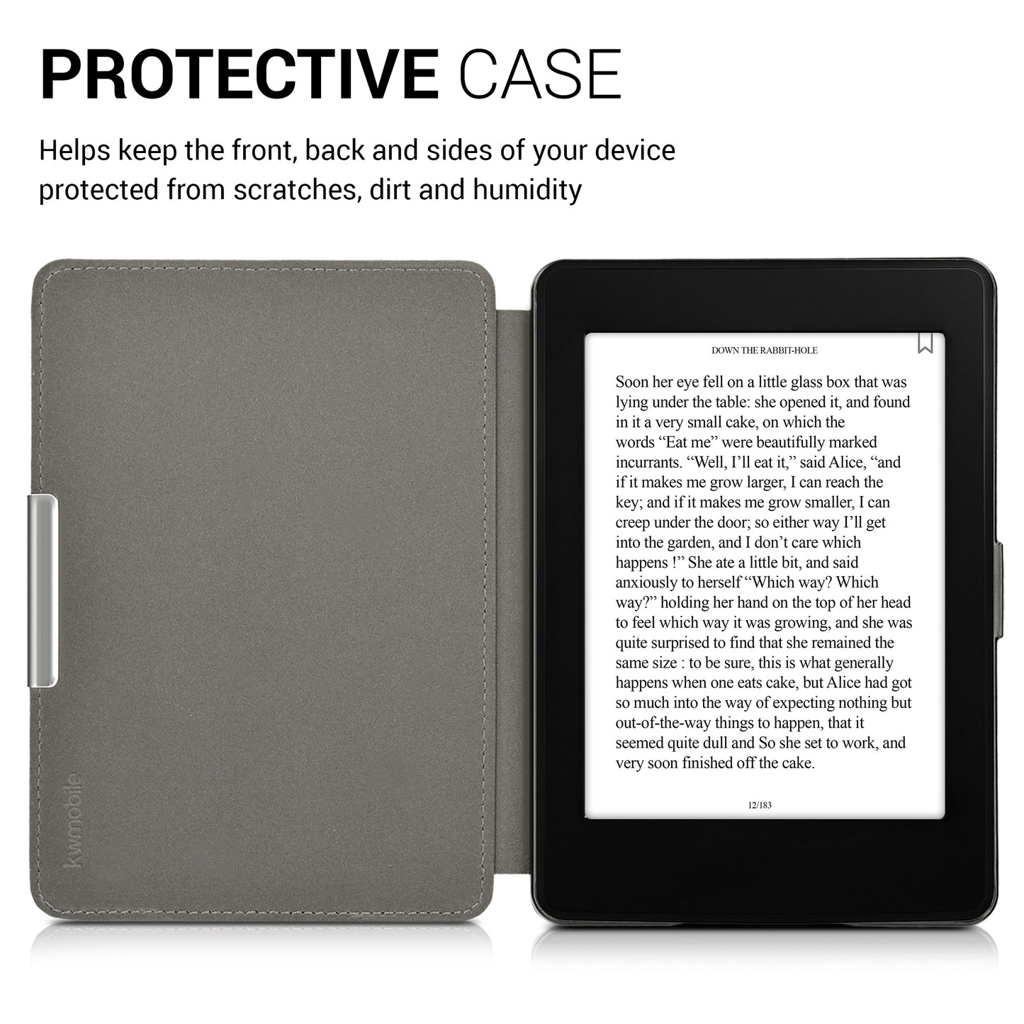 kwmobile Schutzhülle für Amazon Kindle Paperwhite Hülle - eReader Flip Case mit Auto Sleep Funktion