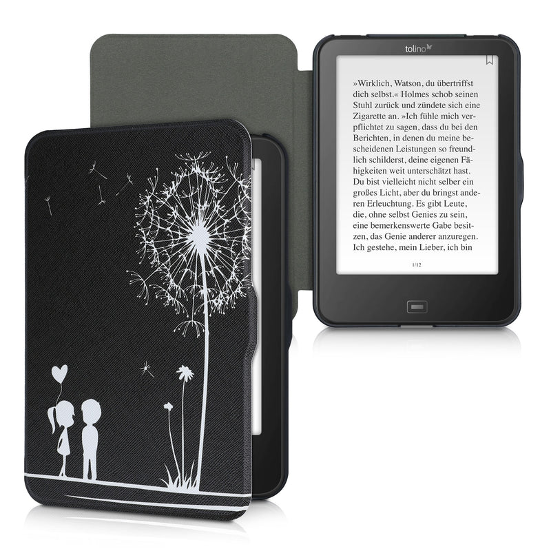 kwmobile Schutzhülle für Tolino Vision HD Hülle - eReader Flip Case mit Auto Sleep Funktion
