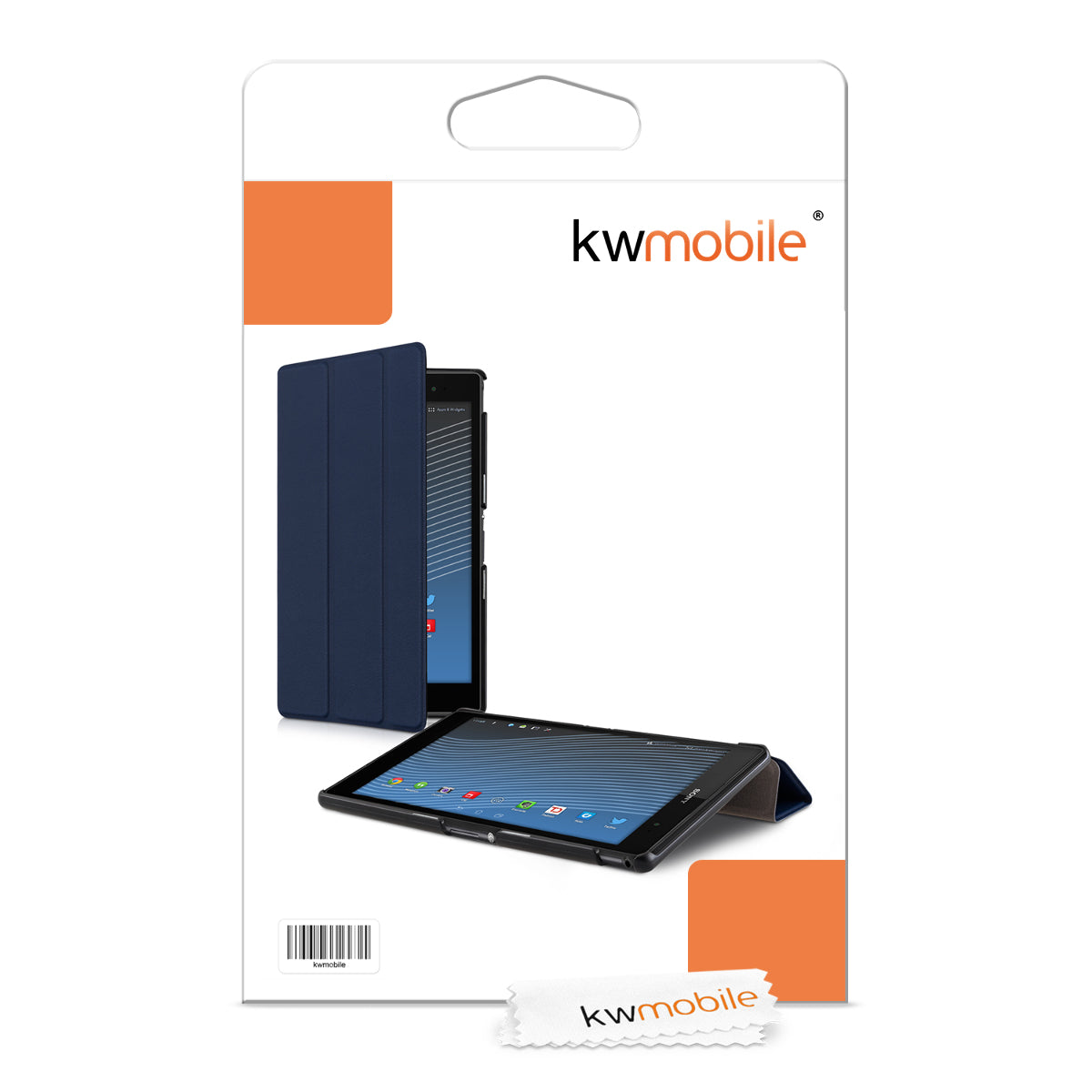 kwmobile Hülle kompatibel mit Sony Xperia Tablet Z3 Compact - Smart Cover Tablet Case Schutzhülle - Stand
