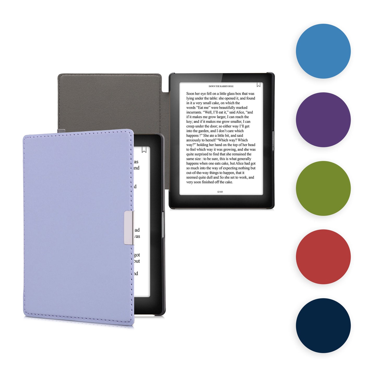 kwmobile Klapphülle kompatibel mit Kobo Aura Edition 1 Hülle - eReader Case aus Kunstleder - Cover - Rosegold Rosegold  