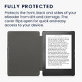 kwmobile Klapphülle kompatibel mit Kobo Aura H2O Edition 1 Hülle - eReader Case - Cover
