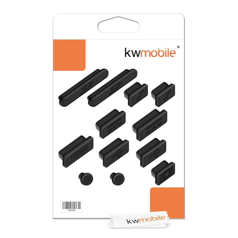 kwmobile Staubschutz kompatibel mit Apple MacBook Pro 13" 15" Retina / Air 11" 13" (ab Mitte 2011 bis Mitte 2016) - Stöpsel Stecker Dust Plug Staubstecker
